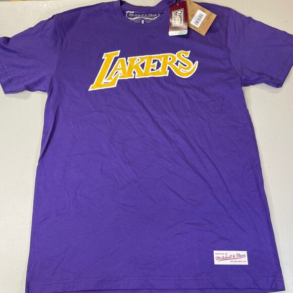 Los Angeles Lakers Mitchell & Ness Purple T-Shirt - Picture 1 of 2